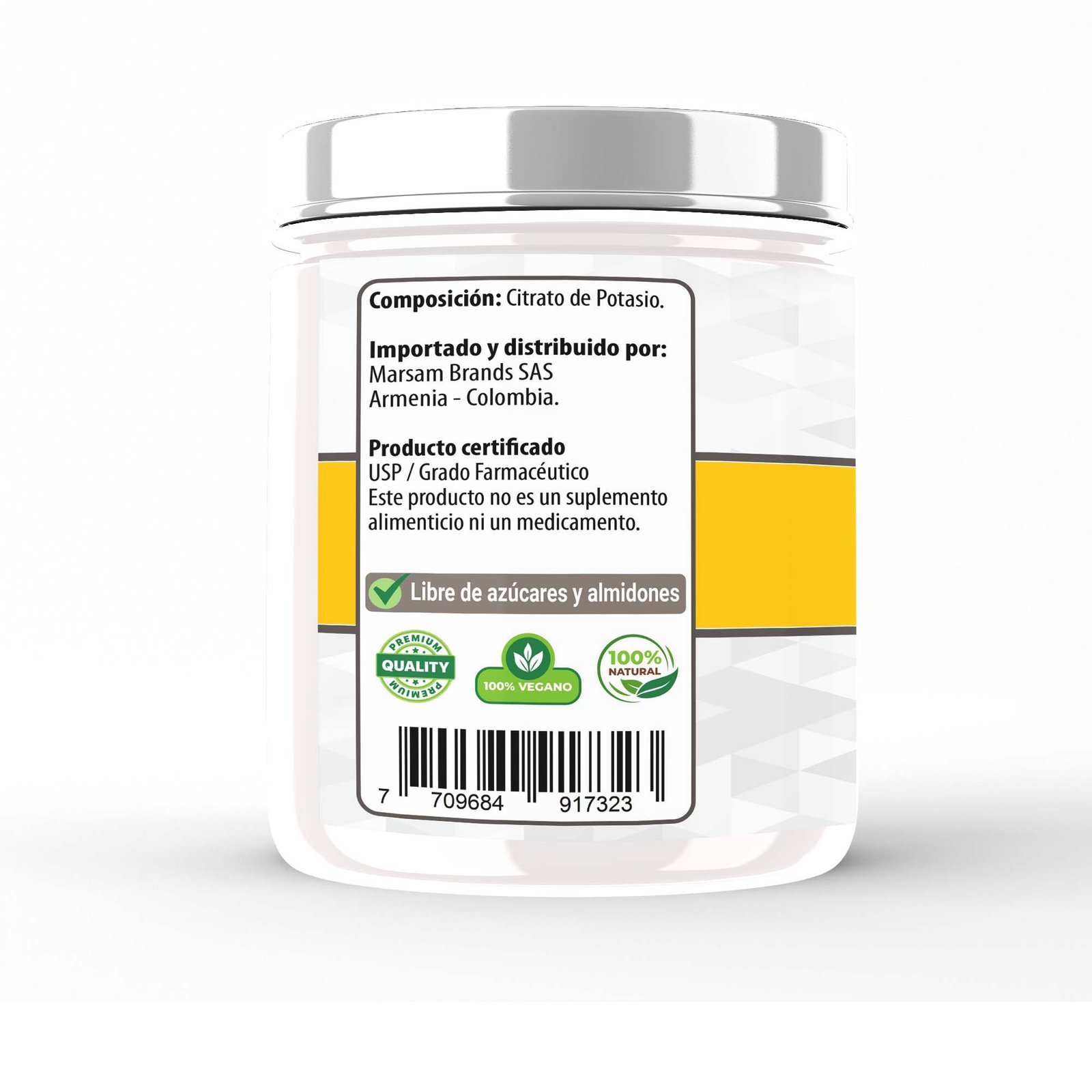 Citrato de Potasio Polvo 450g - Imagen 4