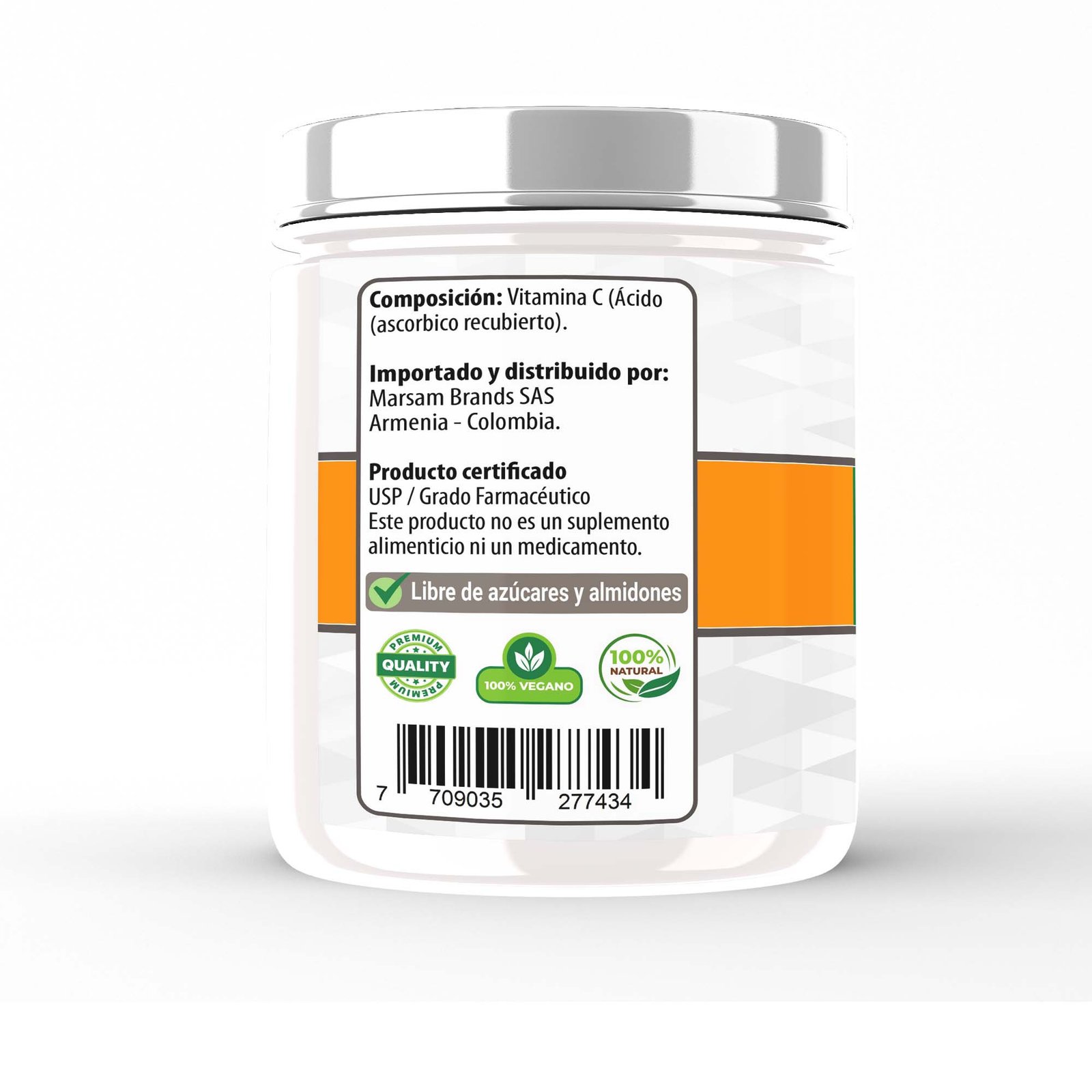 Vitamina C Polvo 400g - Imagen 3