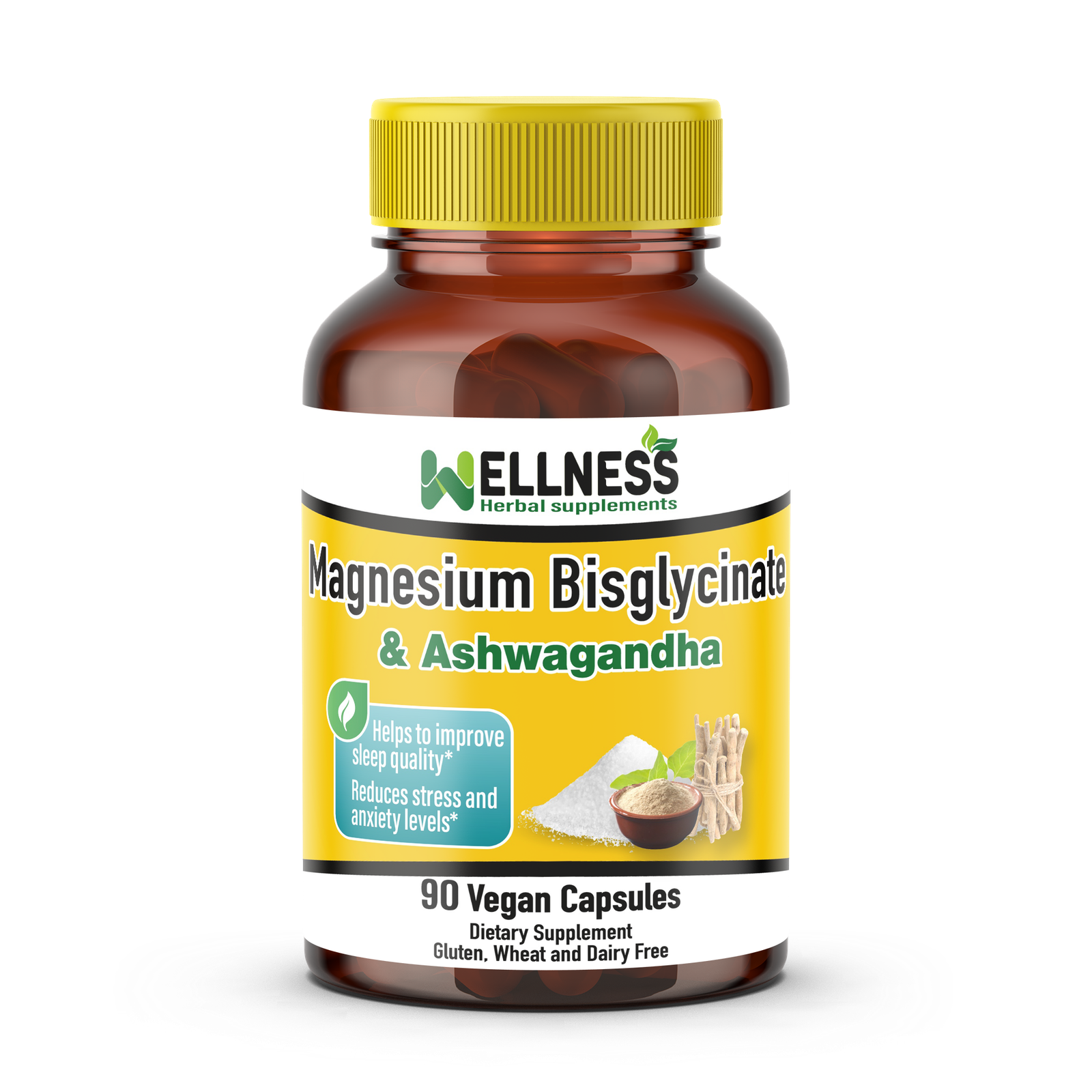 Bisglicinato 500mg + Ashwagandha 400mg