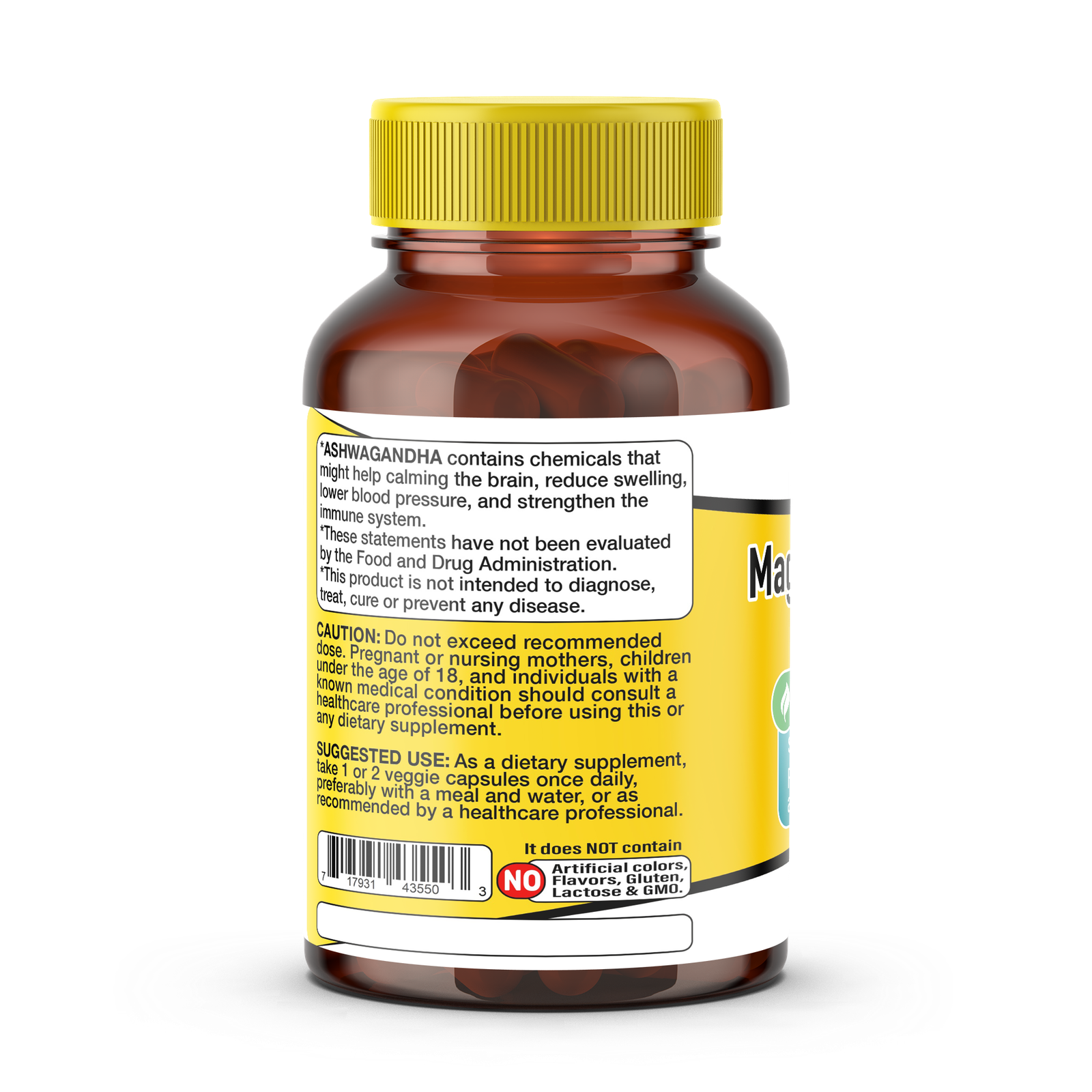 Bisglicinato 500mg + Ashwagandha 400mg - Imagen 3