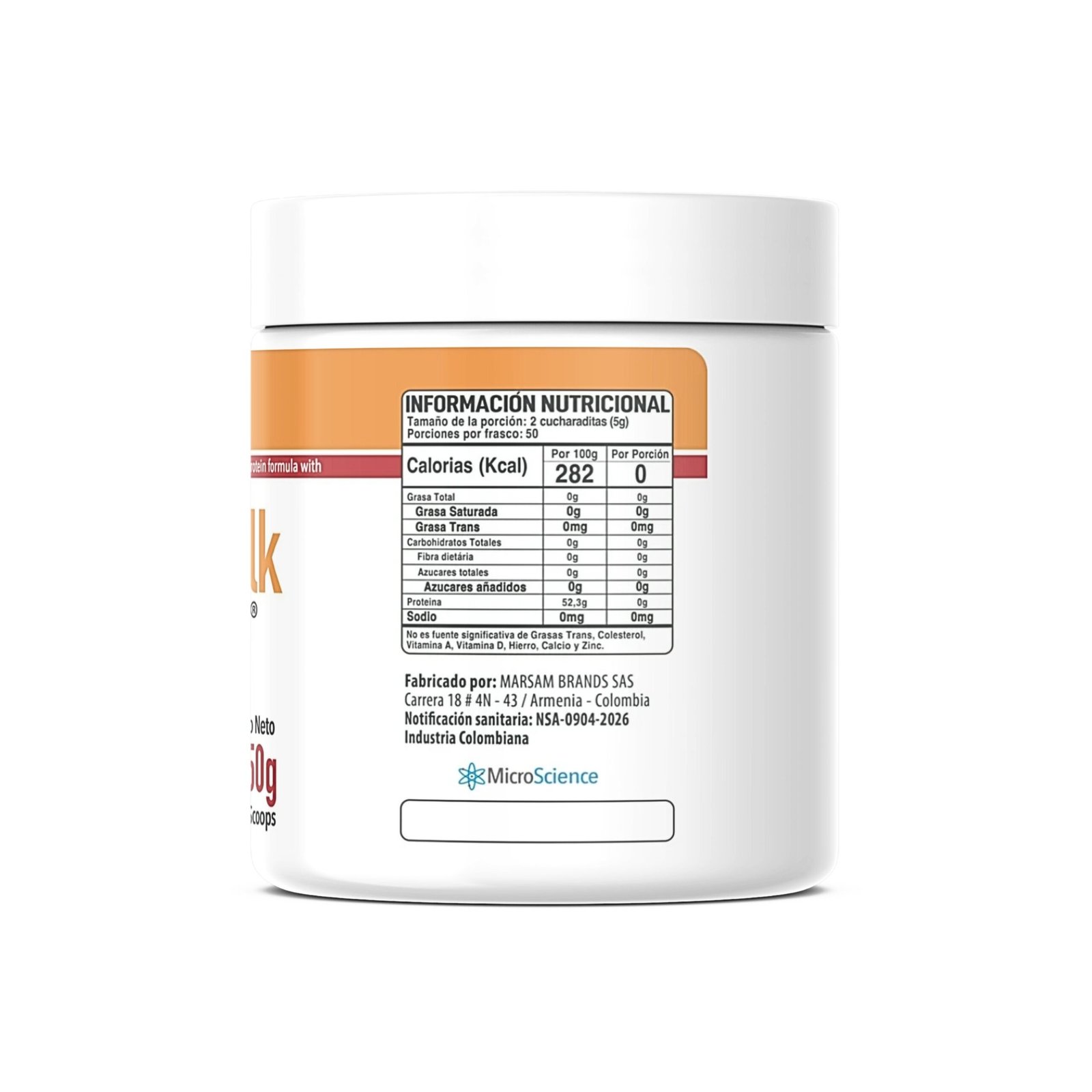 Golden Milk en polvo 250g MicroScience - Imagen 4