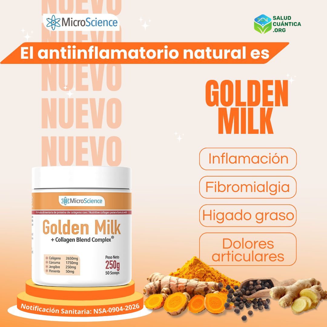 Golden Milk en polvo 250g MicroScience - Imagen 2