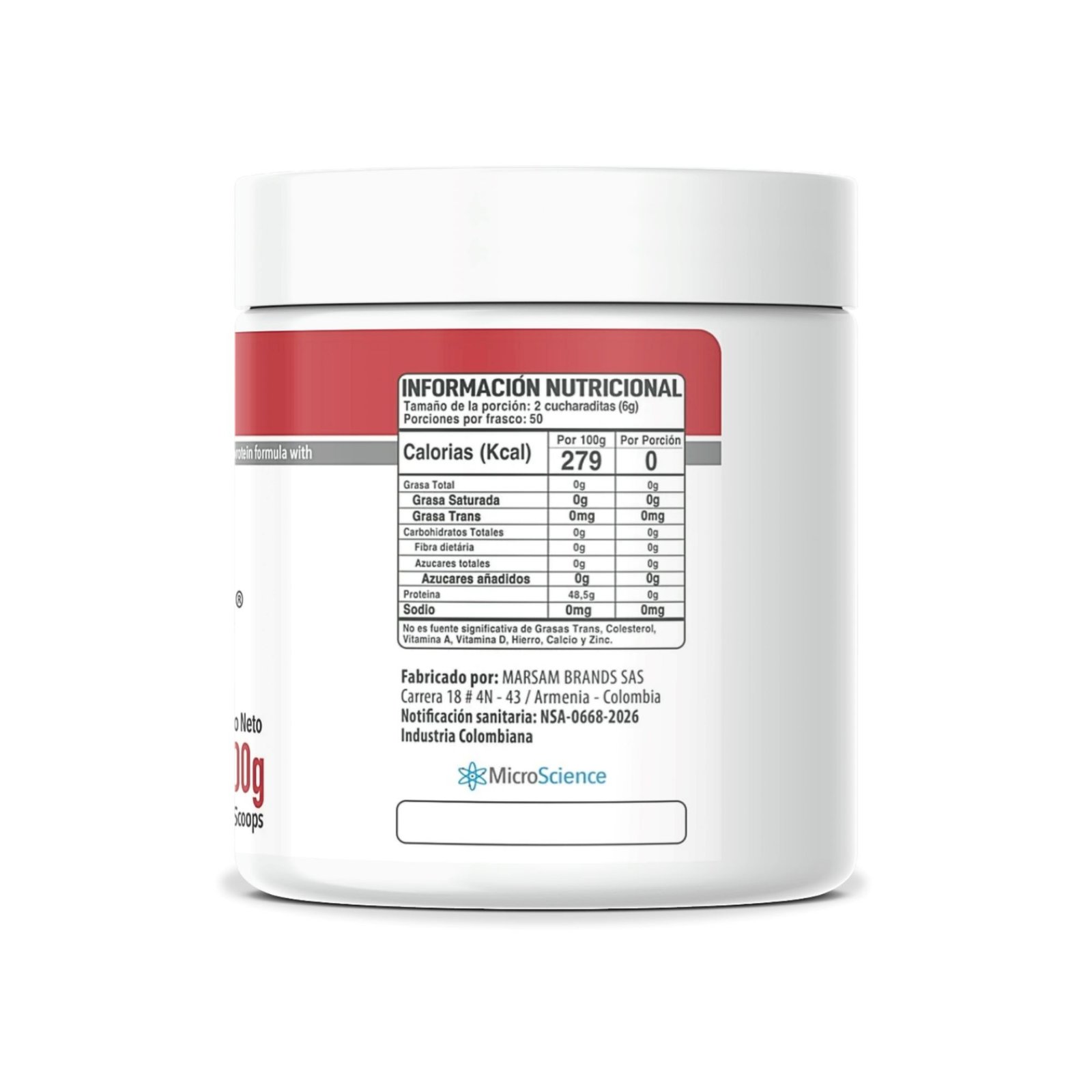 Creatina + Colágeno Polvo 300g MicroScience - Imagen 2
