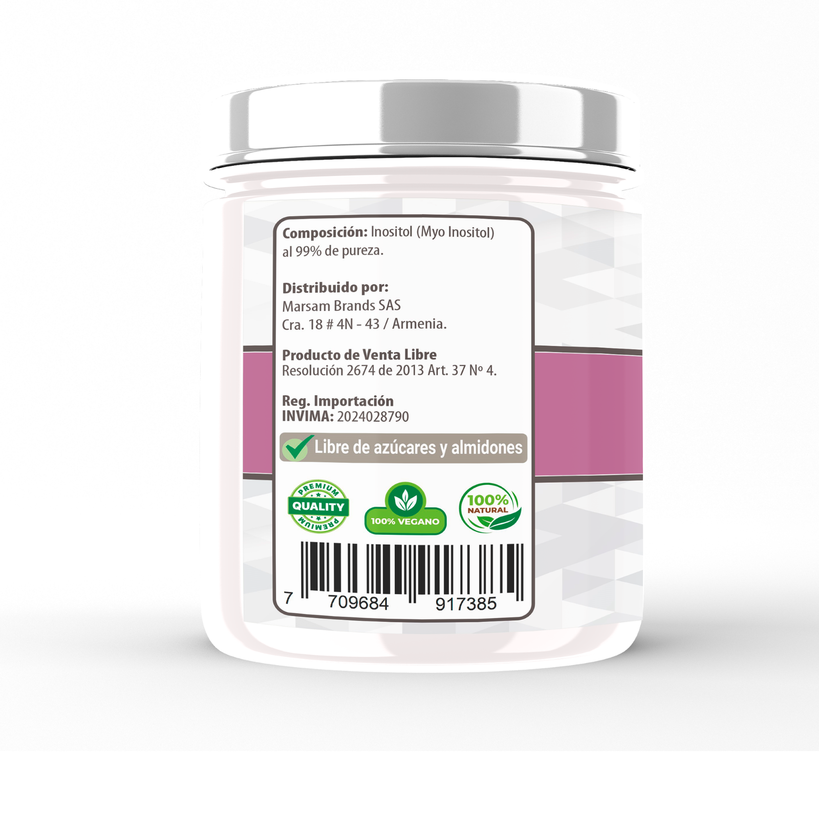 Inositol Puro en Polvo 400g - Imagen 4